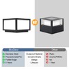 Skyglow Outdoor Solar Lamp Post Cap Light, Stainless Steel LED