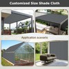 LOVE STORY Sun Shade Cloth with Grommets 4/6/8/10/12/14/16 Pergola Shade