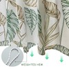 WYRCFS Shower Curtain 180x200cm Green Leaf Shower Curtains Anti Mould