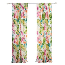 Greenland Home Tropics Window Curtain Panel Pair (Set of 2 Panels)