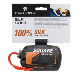 Ferrino Unisex – Erwachsene Silk Liner Sq Bettbezug, Weiß, 210x80x50 cm