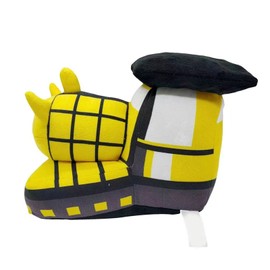 Plush Train Doll Toy Cute PP Cotton Soft Skin Friendly Cartoon Train Plush Toy for Kids Children Bright Yellow