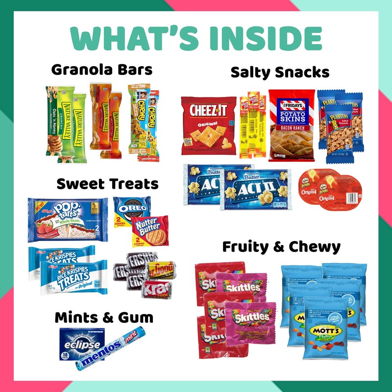 Birthday Snack Box Gift Basket (40 Piece Snack Box Care