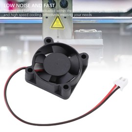 Depisuta Double Ball Bearing Hot End Fan, 4Pcs Auxiliary Cooling Fan for AD 5M Pro 3D Printer, High Speed Extruder Cooling, ABS Material for Durability​