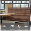 SEANATIVE Wood Grain RV Dinette Cushion Covers Couch Cover 2