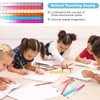 Andibro 6 Pieces Colourful Transparent Ruler, Cube Acrylic Ruler Set,