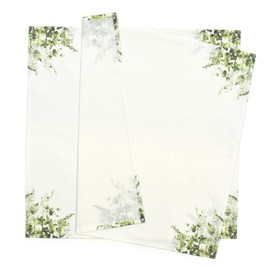 Style Decor W5105300 Table Napkin/Torchon, Set of 2, Green Leaves Dish Towel, Napkin, Color Napkin, Thick, Dish Towel