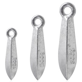 JOGFFDE Bank Sinker Weights, Lead, Drop, Grey, 3.5oz-100g, 2pcs, Surf, Casting, Bottom Fishing, Free Drag Rig, Saltwater, Freshwater