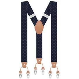 SupSuspen Men's Straight Type Garter Grip Shirt Stays & Non-slip Locking Clamps