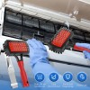 2-Piece AC Coil Cleaning Kit with Dual-Sided Brush and Stainless