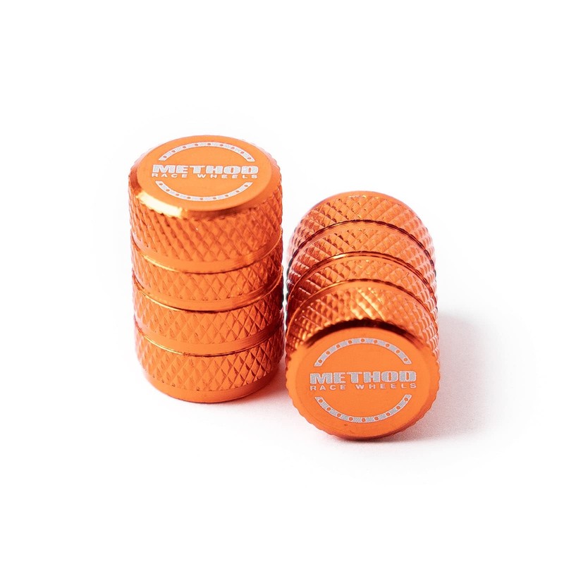 Method Race Wheels Valve Stem Caps, Method, Orange