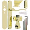 Wright VBG115PB Polished Brass Serenade Lever Door Locking Inside Latch 0560185