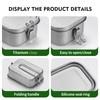 ZING TTI titanium lunch box 40oz, with handle, sealed lunchbox,
