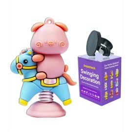 Car Dashboard Decorations Cute Car Ornament【Bounce Small Animal】 Kawaii Bobblehead Funny Car Accessories Swing Car Dashboard Accessories for Car Interior Decor/Office/Tabletop/Cute Little Gifts