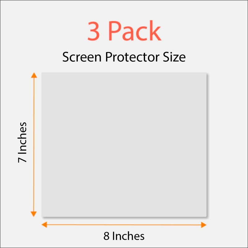 Universal Trimmable Screen Protector for All GMC Navigation (3-Pack), Anti-Glare