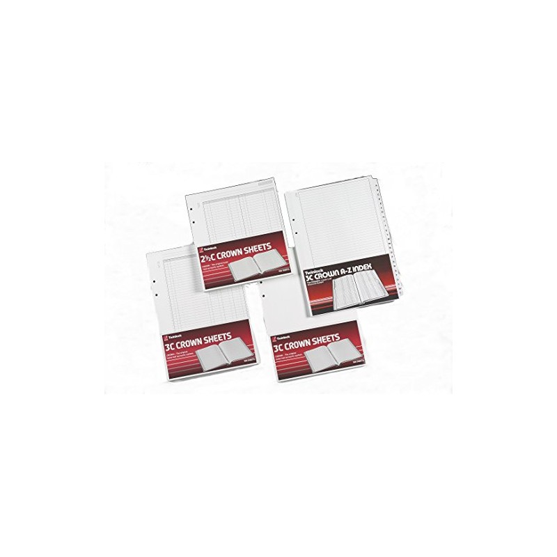 Rexel Twinlock Crown 3C Refill Sheets 5 Cash Column (Pack