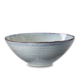 tag Porto Large Stoneware Serving Bowl Fruits Vegetables Food Decorative Home Kitchen Dining Dinner Table Tabletop Counter Decor Decoration Light Blue