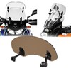 36cm Motorcycle Wind Deflector Clear Lens Adjustable Clip Windshield Extension