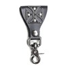 Iron Cross Leather Belt Key Chain Holder Trigger Clasp Key