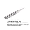 sourcing map Wood Engraving CNC Router Bit Full Carbide Carving