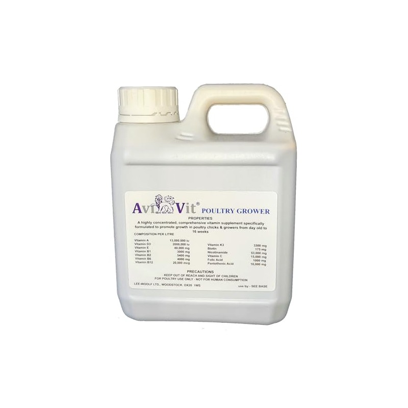 AviVit® Grower- High Strength Poultry Chick/Grower Vitamins/Minerals - 3 Sizes