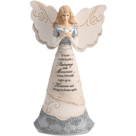 Sympathy Angel Figurine by Pavilion, 8-Inch, If Tears Could Build a Stairway and Memories a Lane