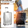 ALUXY Clear PVC Suitcase Cover Protectors, 24/28 Inch Suitcase Covers