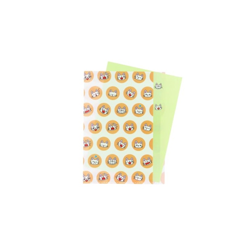 Sunstar Stationery S2140845 Non-tan Clear File, 5 Pockets, B