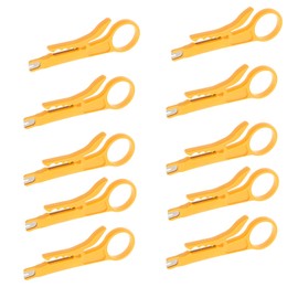 10 PCS Yellow Wire Stripper IDC Insertion Tool Punch Down UTP Cable Cutter Stripper Tool