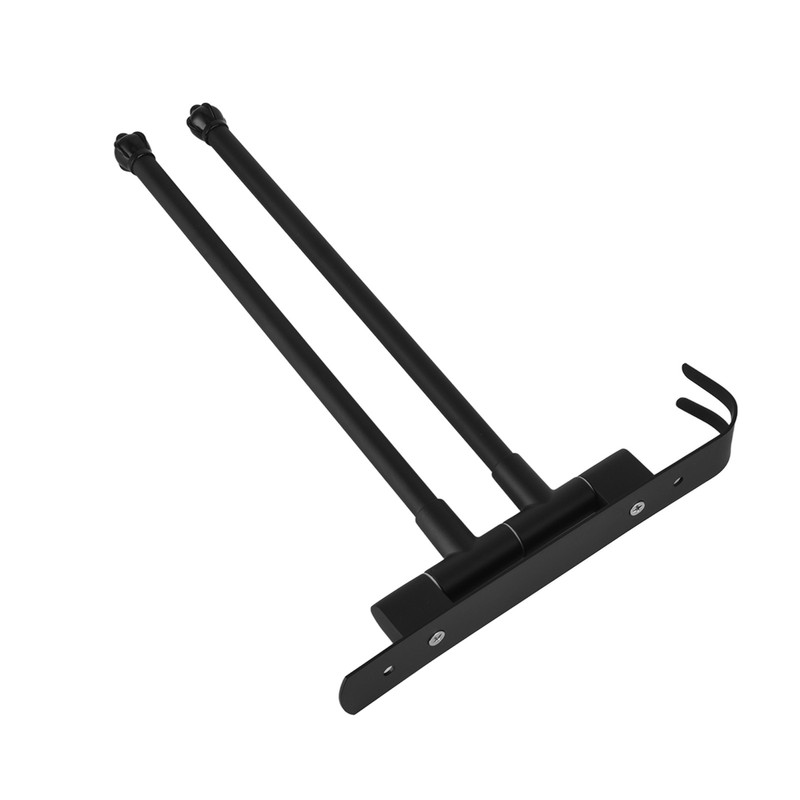 Stainless Steel Swivel Towel Hanger Holder Black Rotating Movable Towel