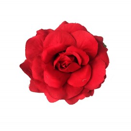 Broche para el pelo de rosa flamenco bailarín broche flor broche de la horquilla uso rosa, Metal, Tela.,