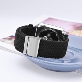 WOCCI Woven Nylon Watch Strap with Adjustable Clasp, Braided Sports Watch Straps for Men and Women, Strap Width 18 mm, 19 mm, 20 mm, 21 mm, 22 mm, Nylon