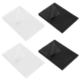 Celiodd Ironing Fleece 4 Pieces, Ironing Fleece for Ironing 100 x 100 cm, Iron-On Insert, Light Weight, One-Sided Volume Fleece for Ironing Pleats, Sewing Crafts, Reinforced Clothing