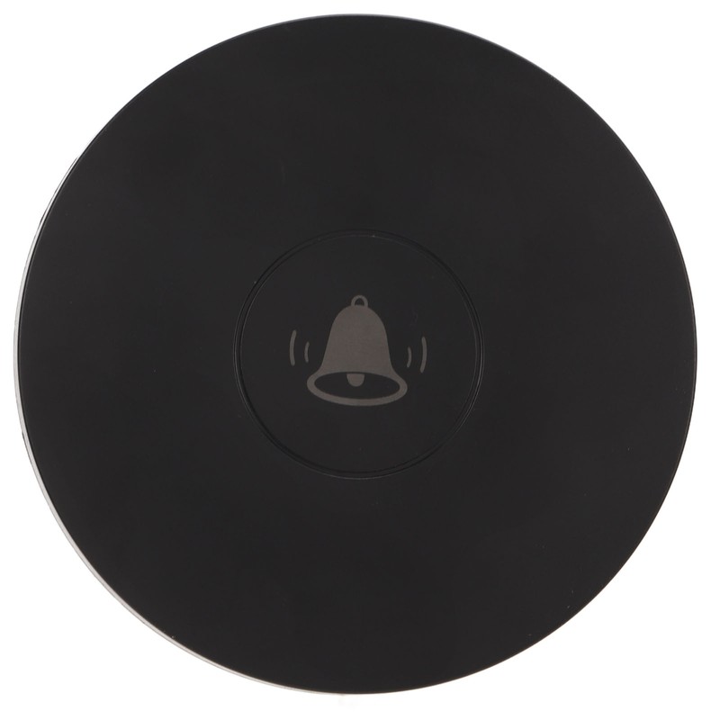 Black Wireless Doorbell Self Powered Waterproof Door Bell with 58