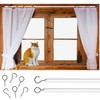 AvoDovA Curtain Wire and Hooks Set, 5M White Net Curtain