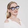 Bifocal Reading Glasses for Women Designer Cat Eye Oversized Frame
