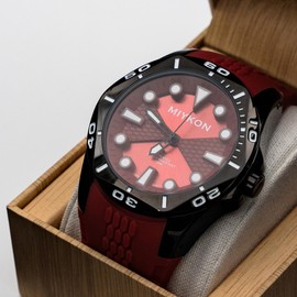 Miykon Dive Watches for Men | Casual Sports Analog Watch Men with Genuine Comfortable Silicone Band | Ion Polished, Luminous Hands, Scratch Resistant Glass, Japanese Quartz, 100ft Water Resistant