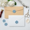 Uwilowe 60 Pcs Dusty Blue Wax Seal Stickers Self-Adhesive Envelope