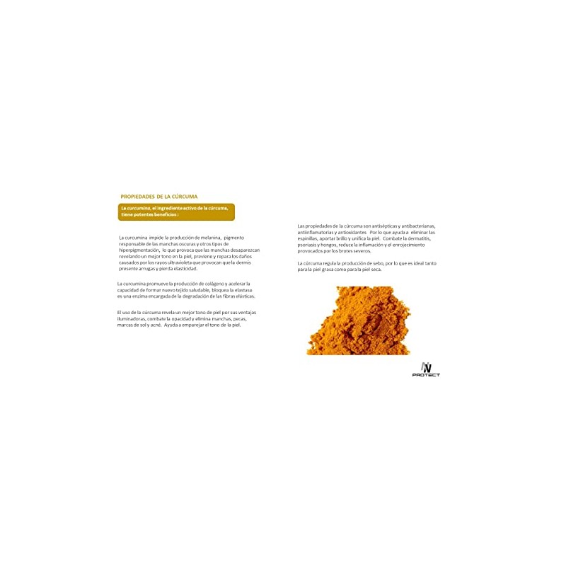 Serum con extracto de cúrcuma + Ácido hialuronico puro al