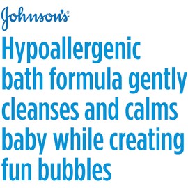 Johnson's Bedtime Baby Bubble Bath with Relaxing & Soothing NaturalCalm Aromas, Hypoallergenic, Gentle & Tear-Free Nighttime Bubble Bath for Babies, Kids & Toddlers, 27.1 fl. oz