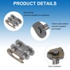 QUARKZMAN 5 pieces 04B-1 roller chain link links 6 mm
