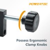 POWERTEC Universal Fence Clamps for Woodworking, Compatible with Table Saw,