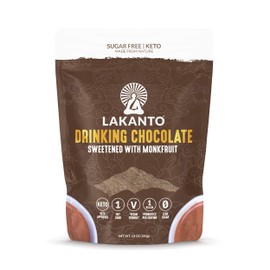 Lakanto Sugar-Free Drinking Chocolate, Hot Cocoa with Probiotics, Keto (10 Ounce)