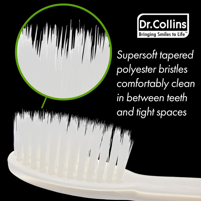Dr. Collins Perio Toothbrush 3 Pack, (Colors Vary) (Qty. 12,