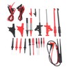 25Pcs Multimeter Test Cable Kit Probe Line Wire Hook Crocodile