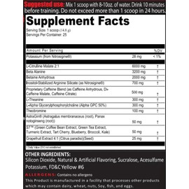 FRONTLINE FORMULATIONS Crucible Pre-Workout Powder, Explosive Workouts, Laser Focus, High Stim, Amazing Flavor, Veteran Owned and Operated (25 Servings, Florida Sunshine)
