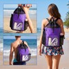 YUHAN PRETTY Mesh Beach Backpack Sandproof Waterproof Drawstring Backpack with