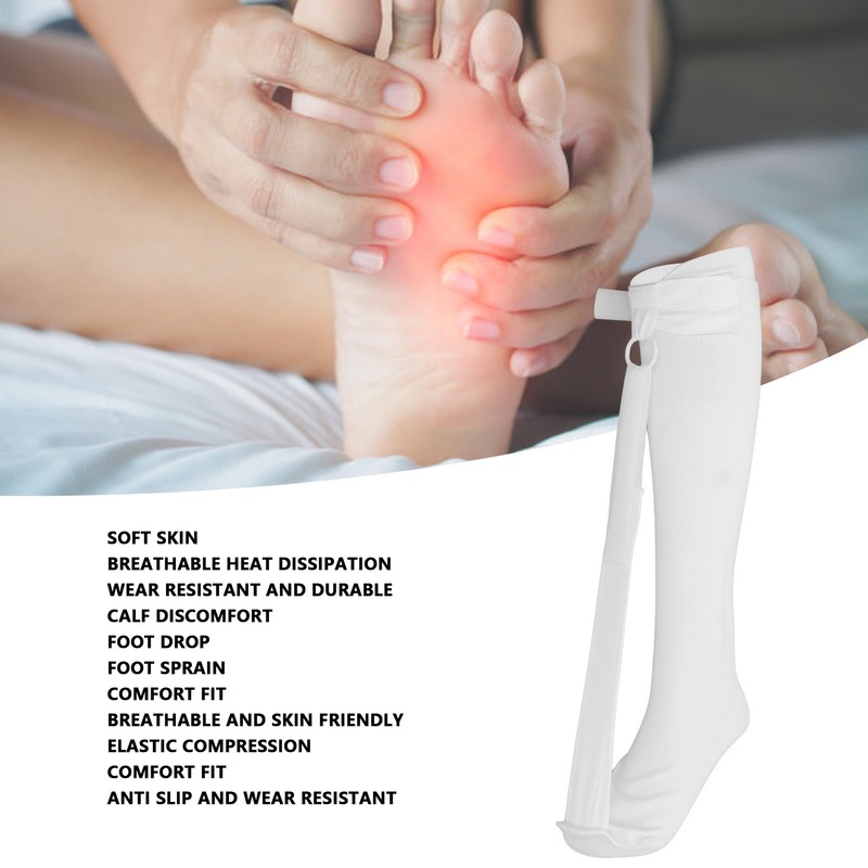 Plantar Fasciitis Stretch Sock Single Strap Elastic Compression Achilles Tendonitis