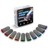 Didisky Gaming Finger Sleeves [10-Pack, 5-Color Mix], 35% Silver Fiber