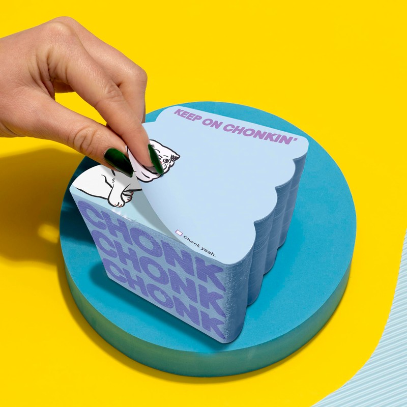 Knock Knock Keep On Chonkin’ Chonky Note: Cube Notepad